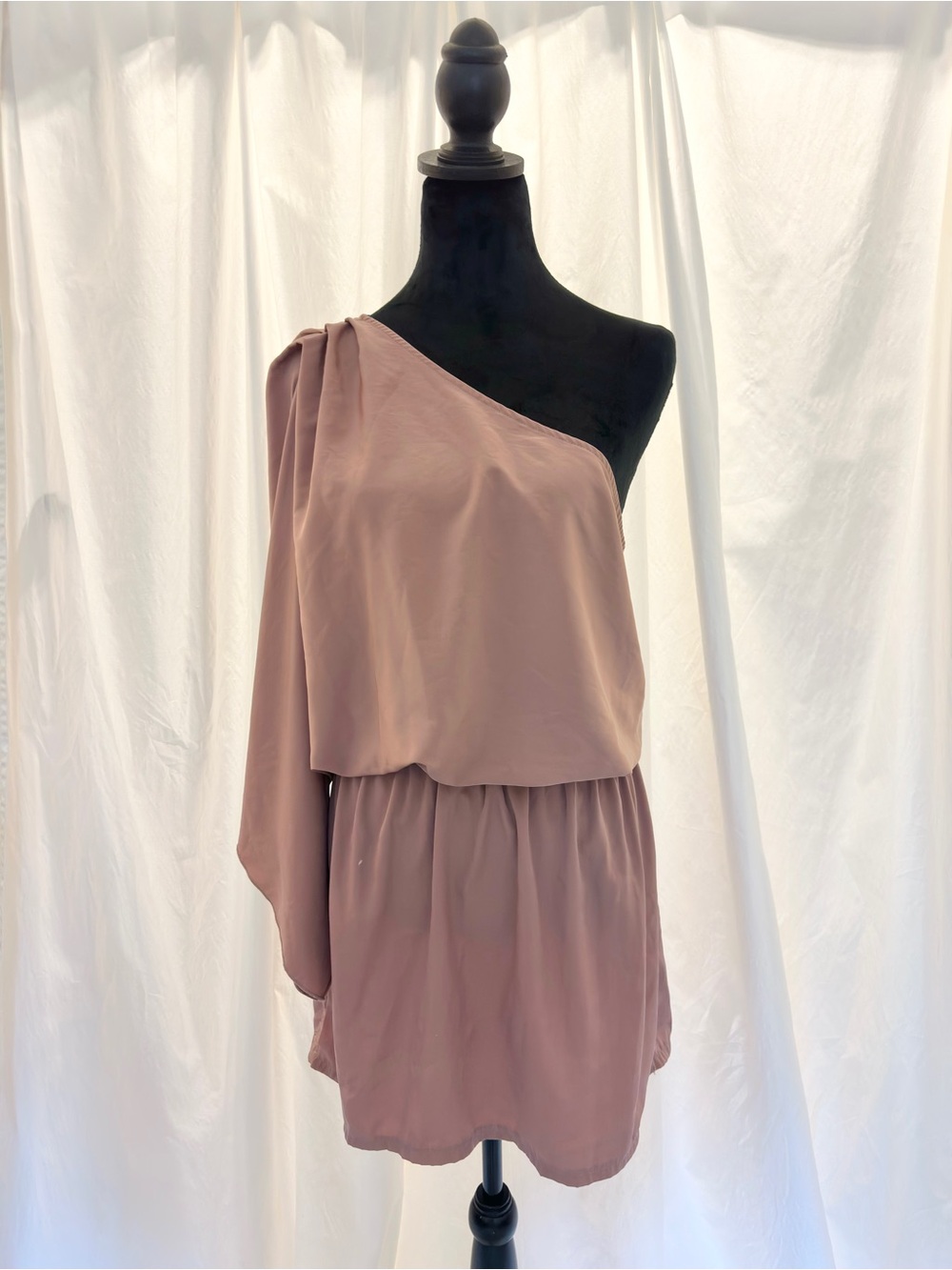 Asymmetrical One Shoulder Mini Dress Sweet Rain